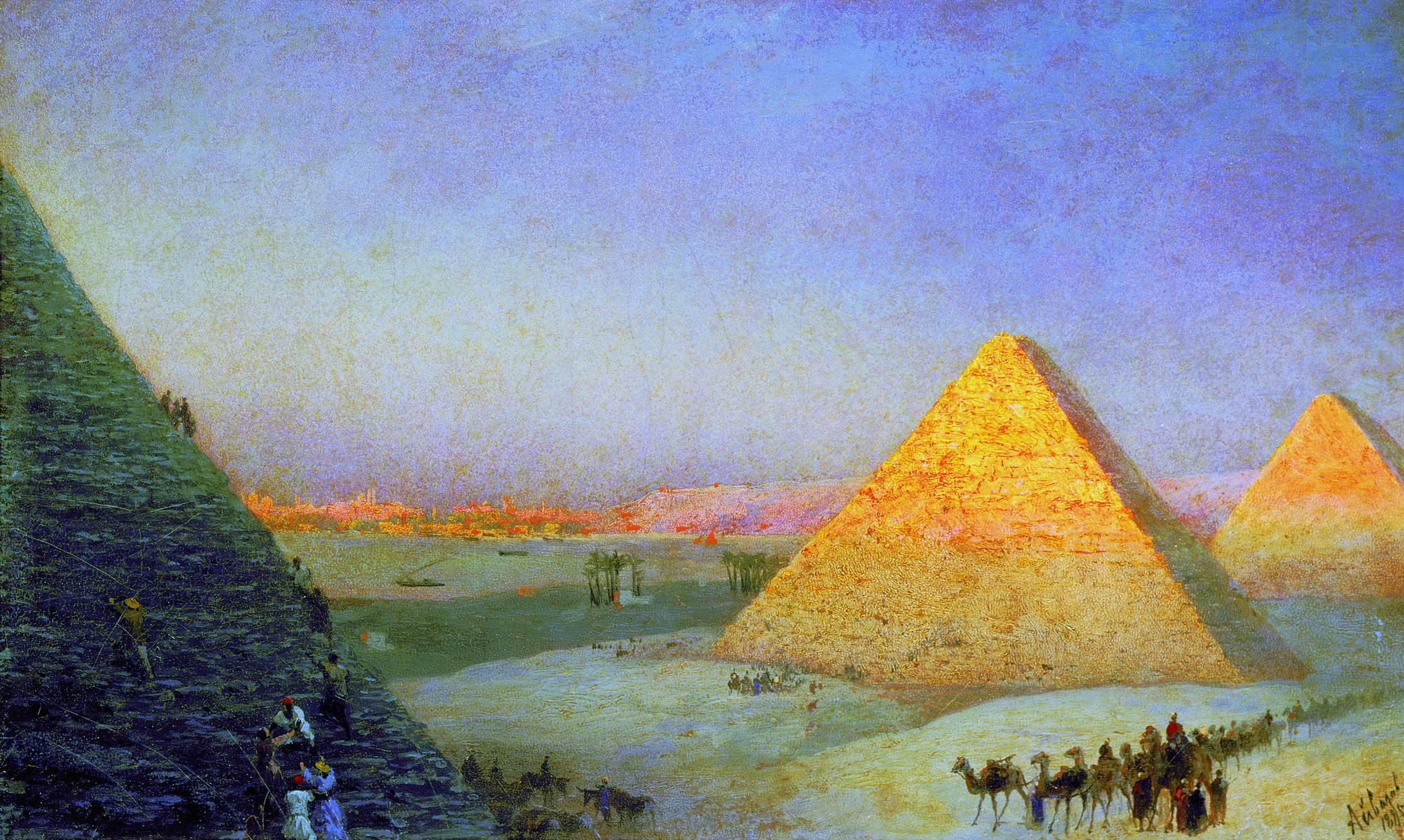 Айвазовский. Пирамиды. 1895