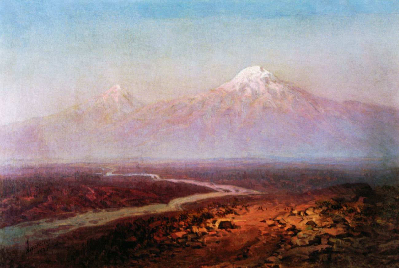 Айвазовский. Река Аракс и Арарат. 1875