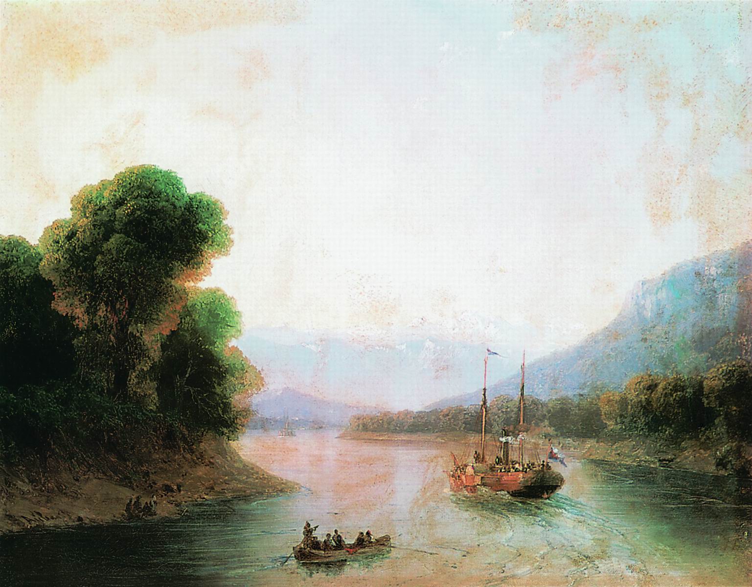 Айвазовский. Река Риони. Грузия. 1870-е