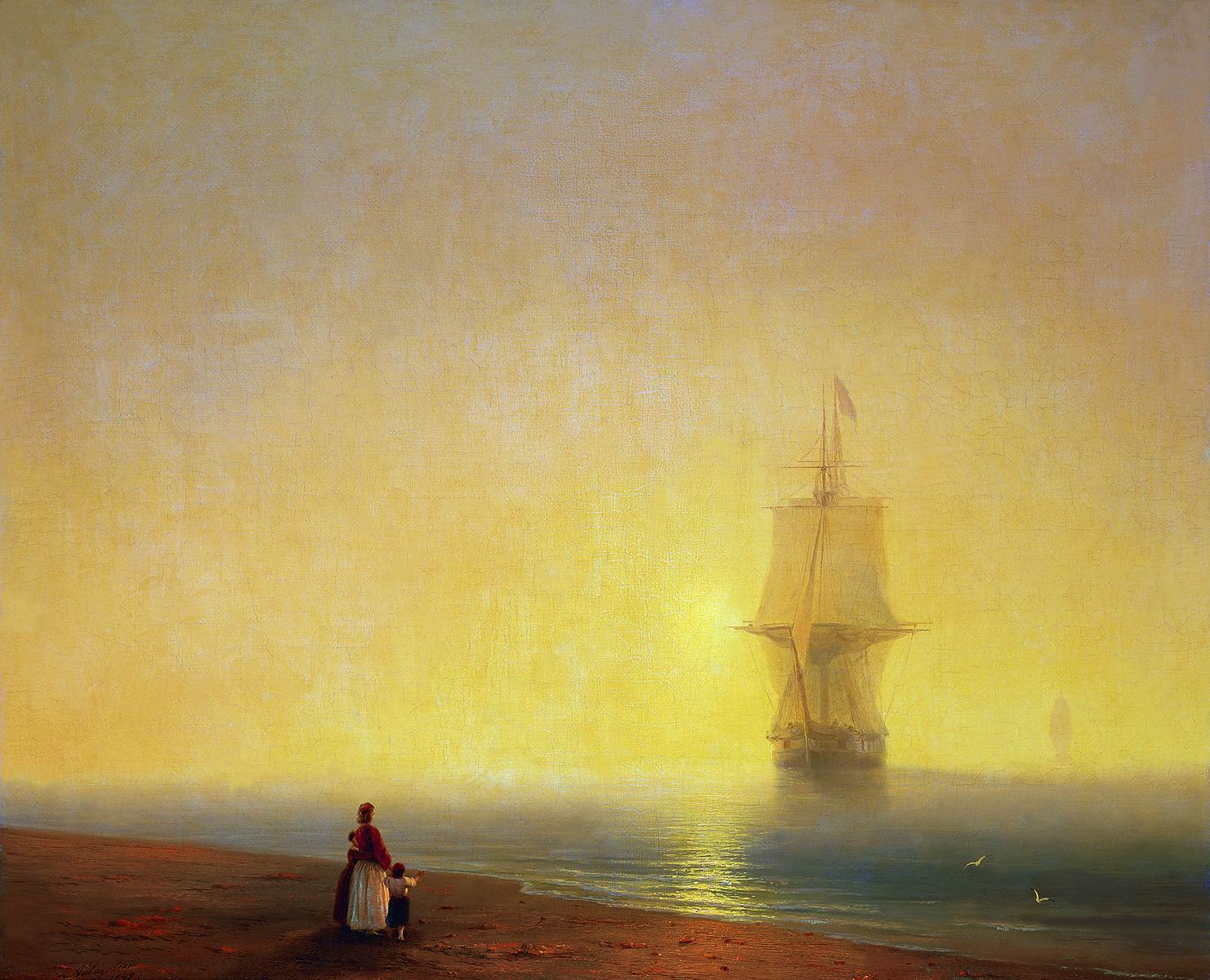 Айвазовский. Утро на море. 1849