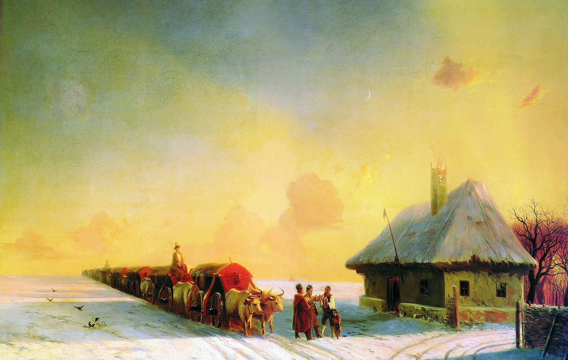 Айвазовский. Чумаки в Малороссии. 1870-1880-е (?)