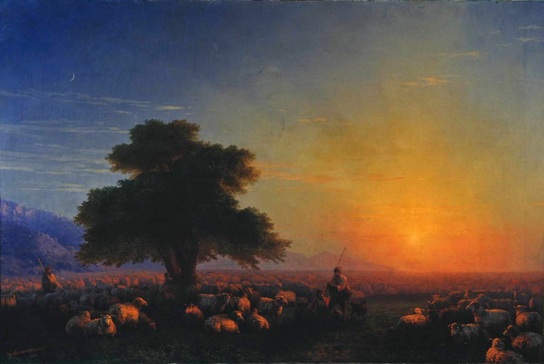 Айвазовский. Овцы. 1858