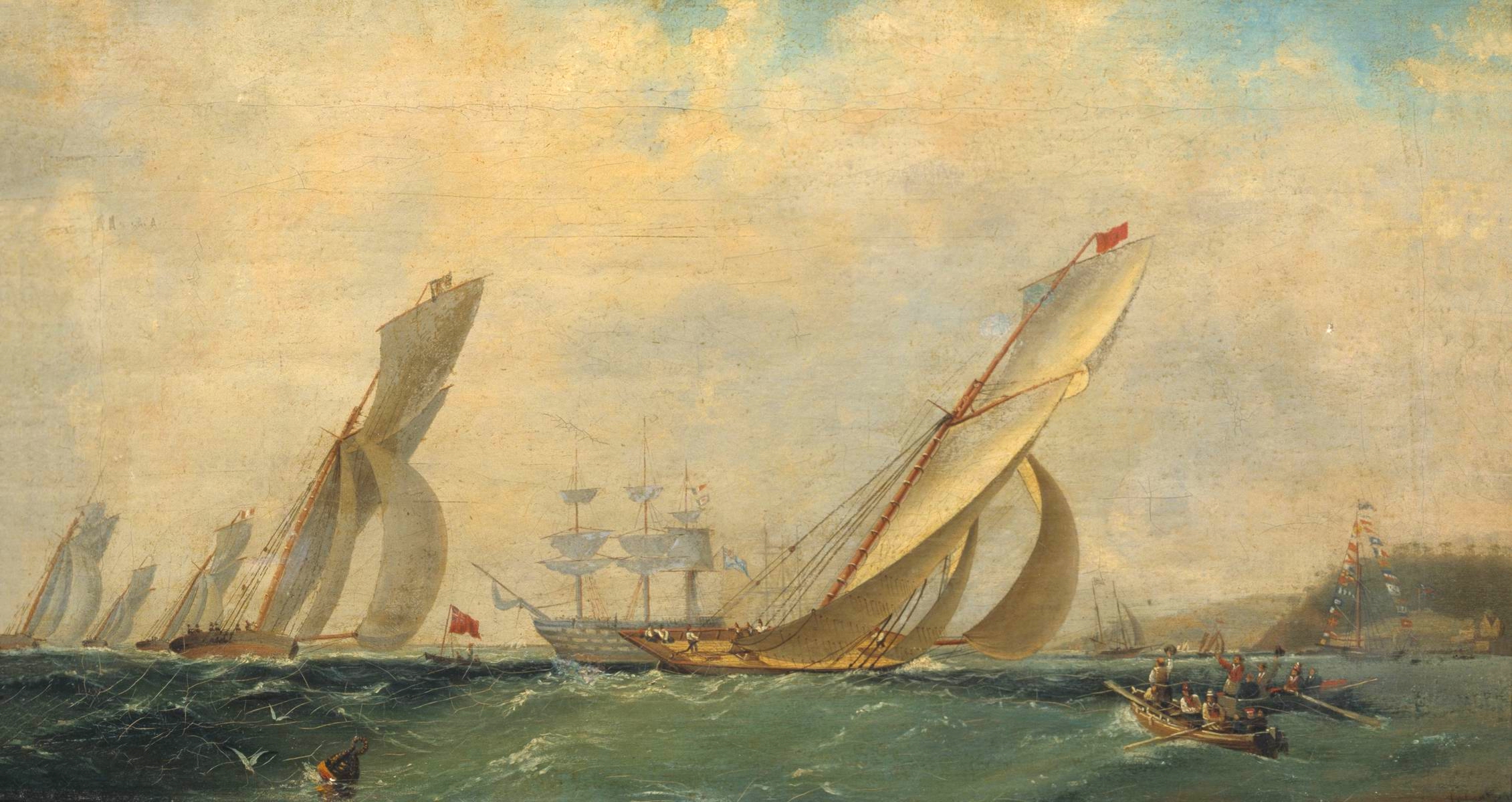 Айвазовский. Фрегат на море. 1838