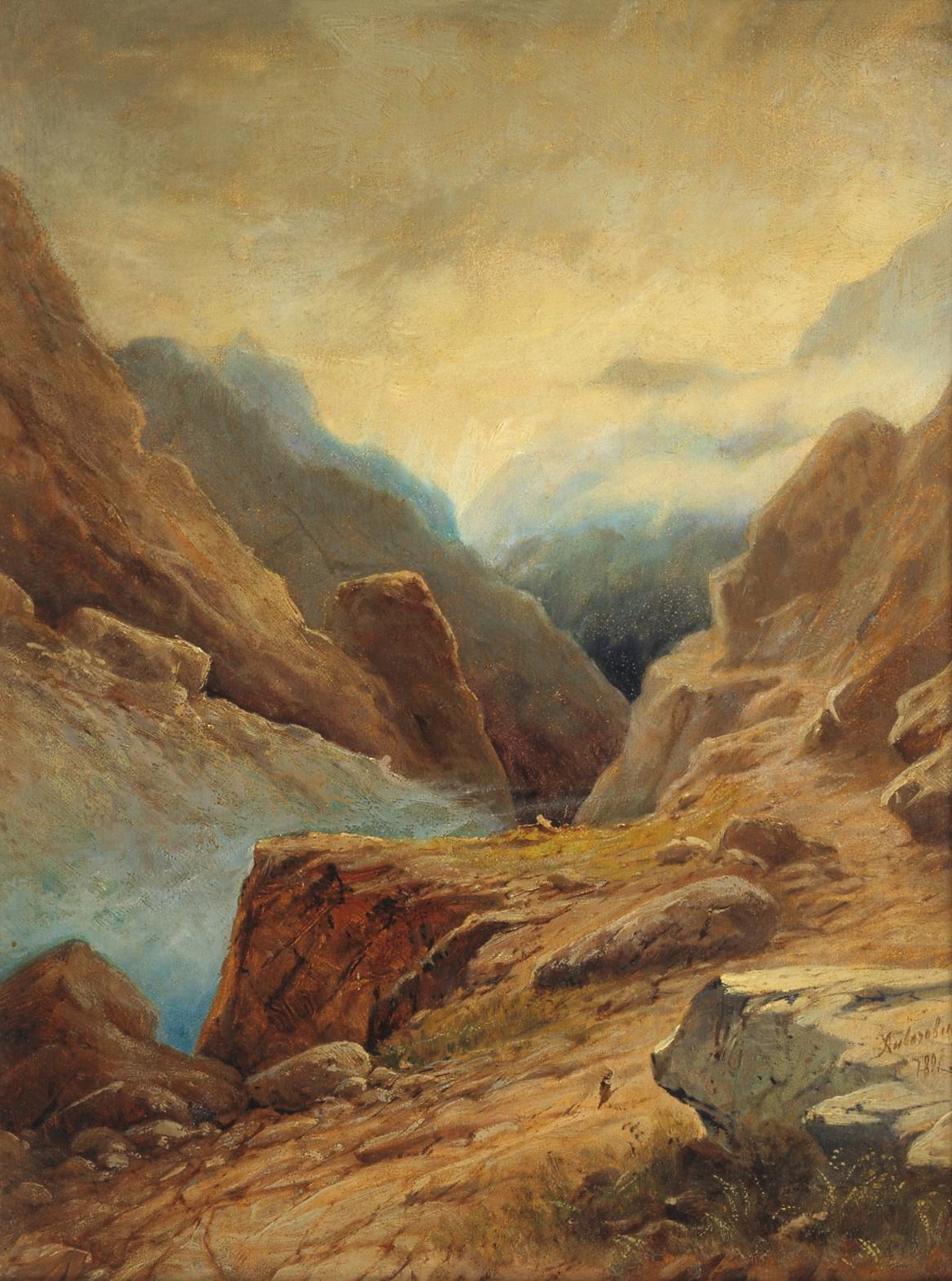 Айвазовский. Дарьяльское ущелье. 1891