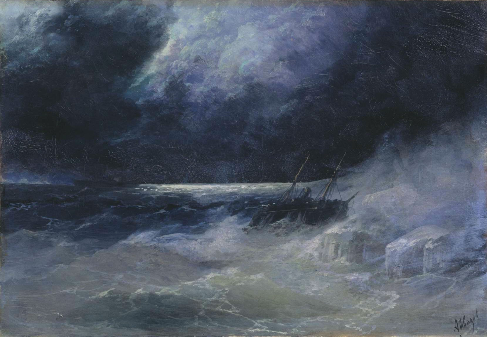 Айвазовский. Буря. 1899