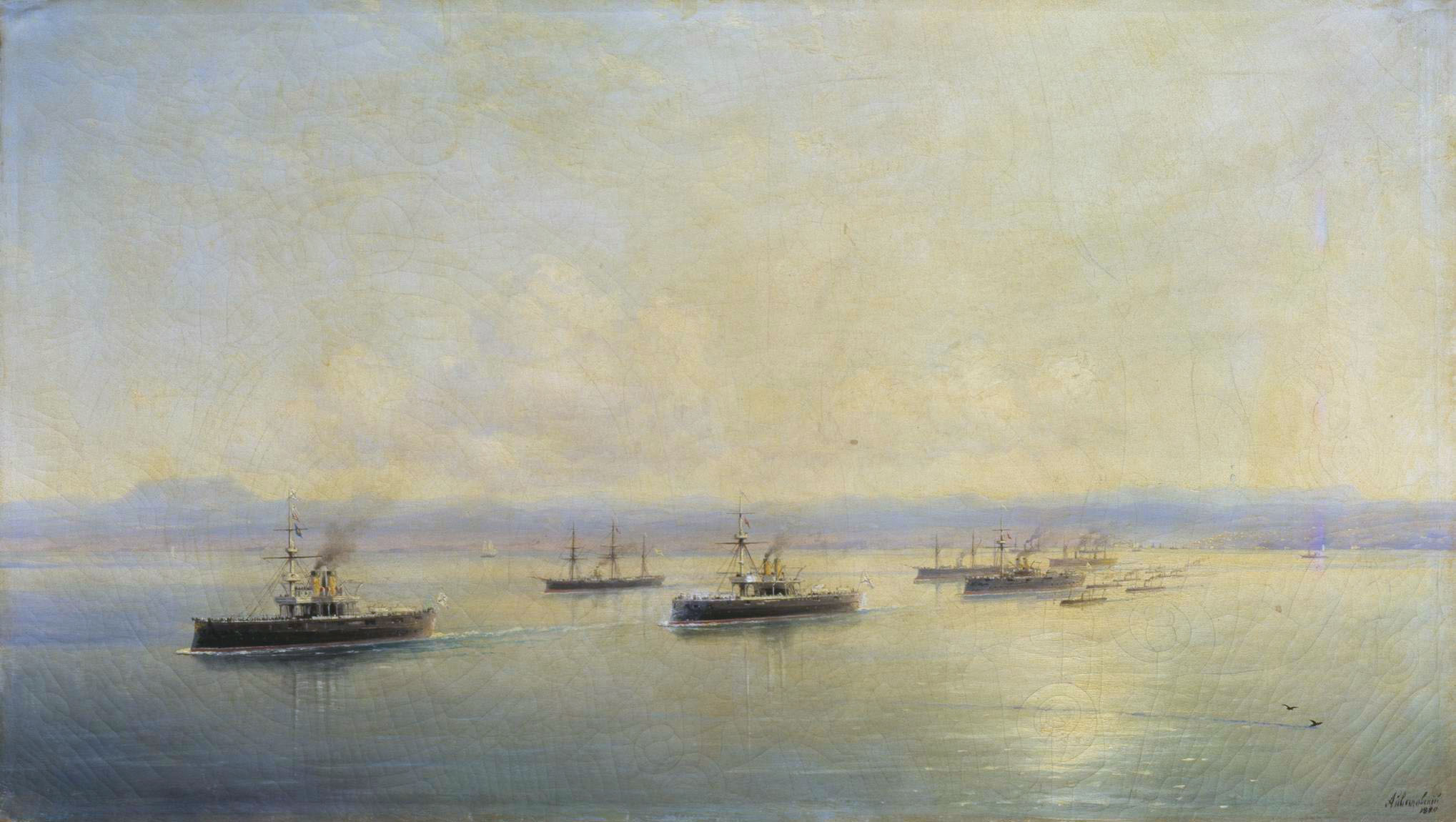 Айвазовский. Флот в виду Севастополя. 1890