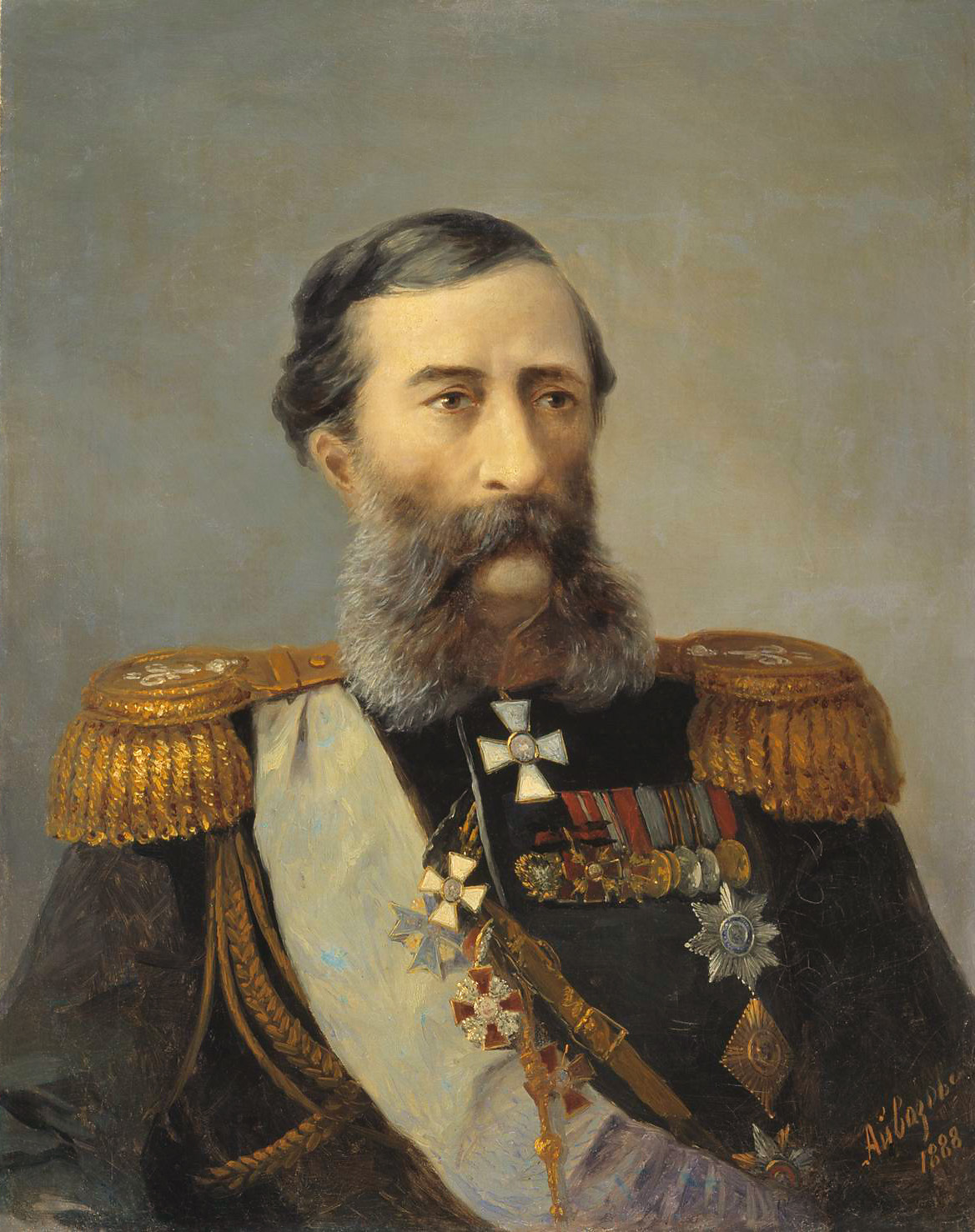 Айвазовский. Портрет Лорис-Меликова. 1888