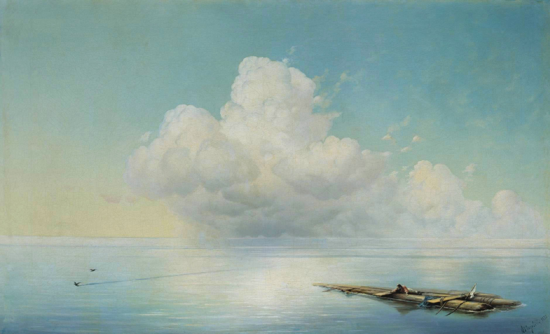 Айвазовский. Облако над тихим морем. 1873