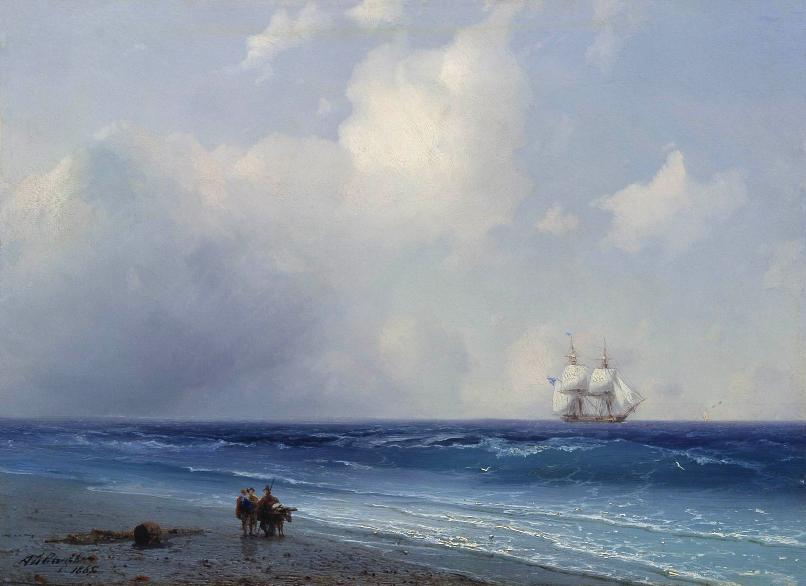 Айвазовский. Морской вид. 1865