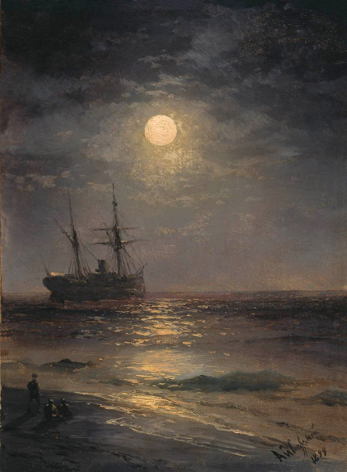 Айвазовский. Лунная ночь. 1899