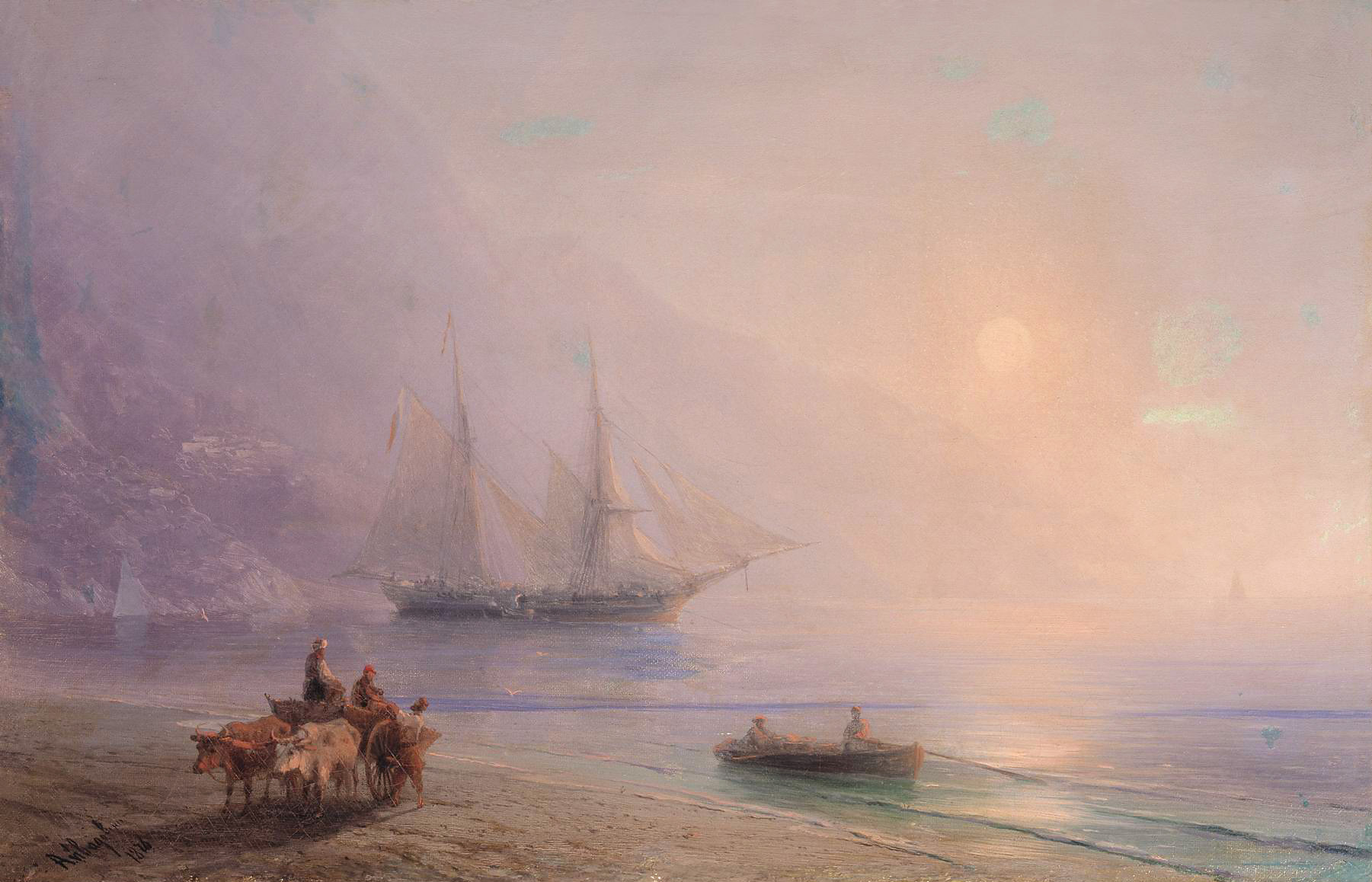 Айвазовский. На берегу залива. 1878