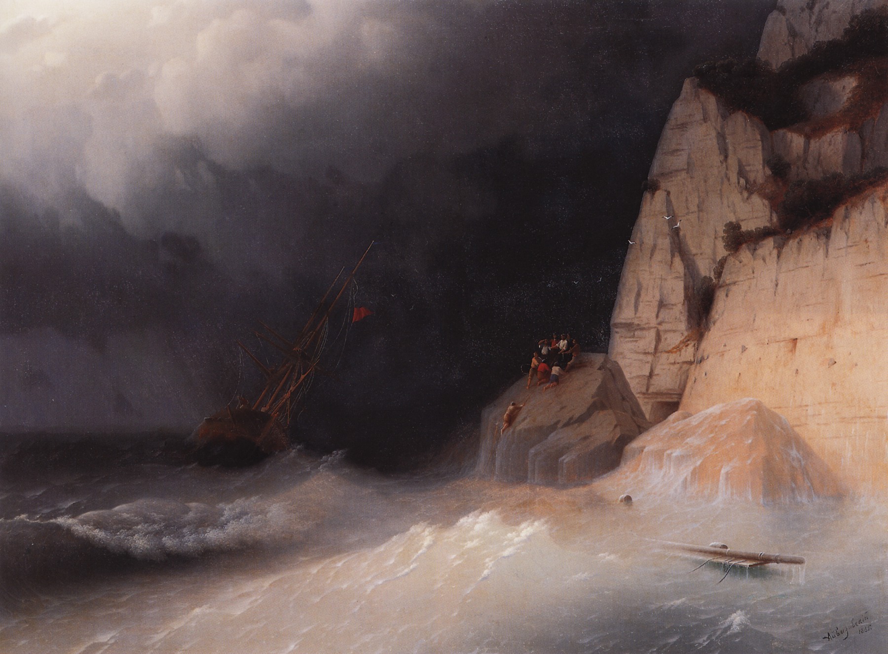 Айвазовский. Кораблекрушение. 1865