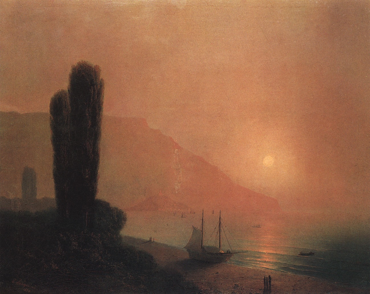 Айвазовский. Ночь в Крыму. 1871