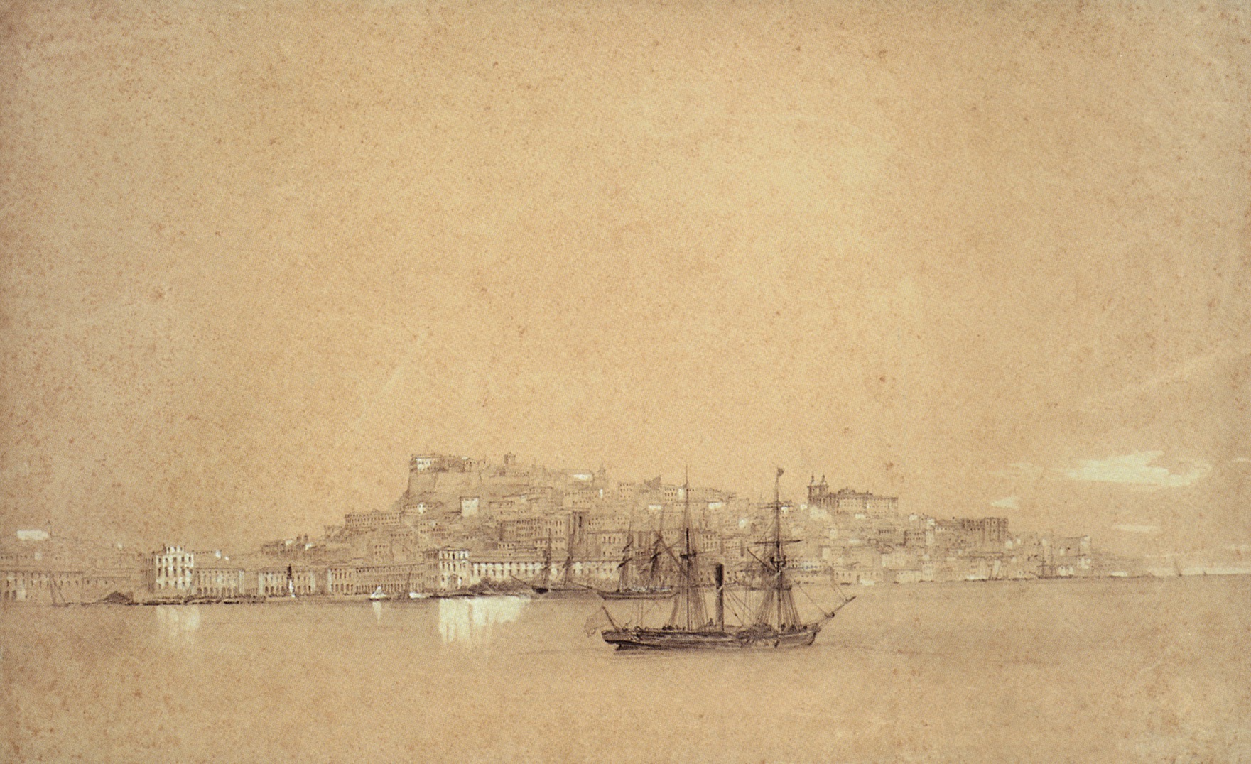 Айвазовский. Вид Лиссабона. 1843