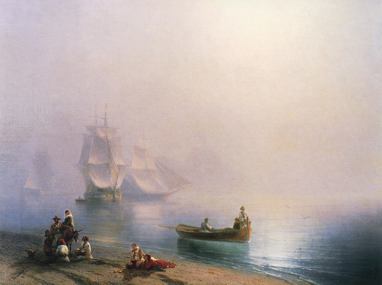 Айвазовский. Утро в Неаполитанском заливе. 1873