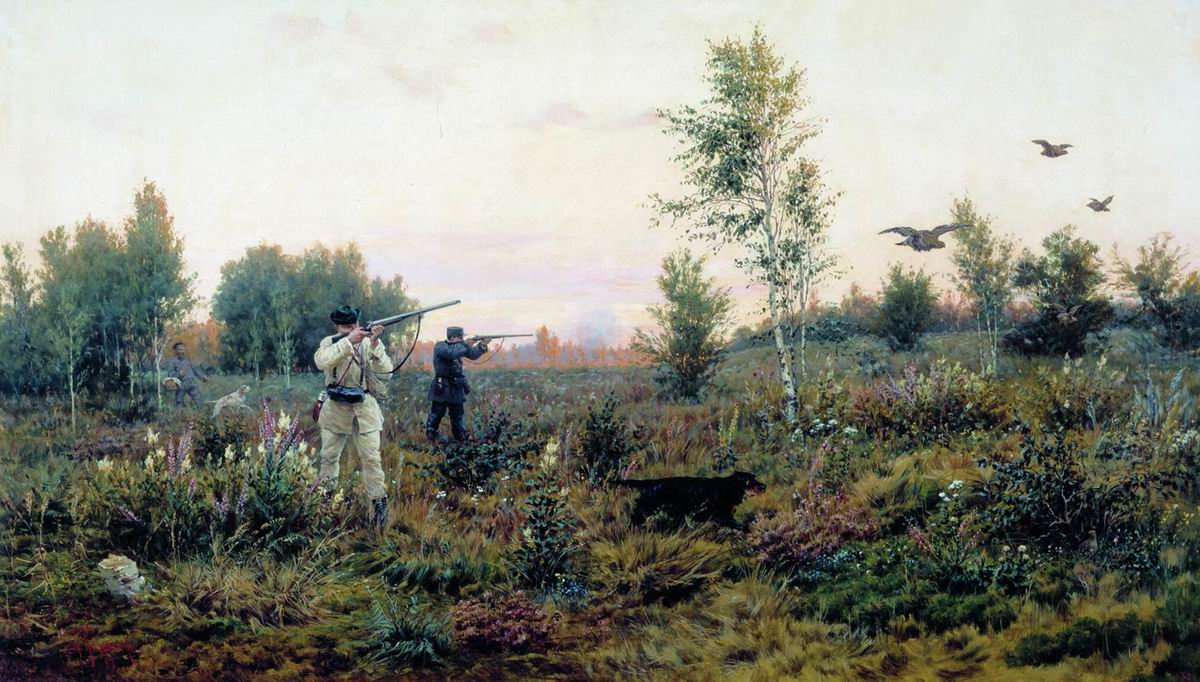 Кившенко. По тетеревиным выводкам. 1888