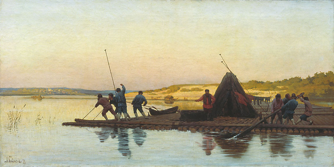 Кившенко. Плотовщики. 1879