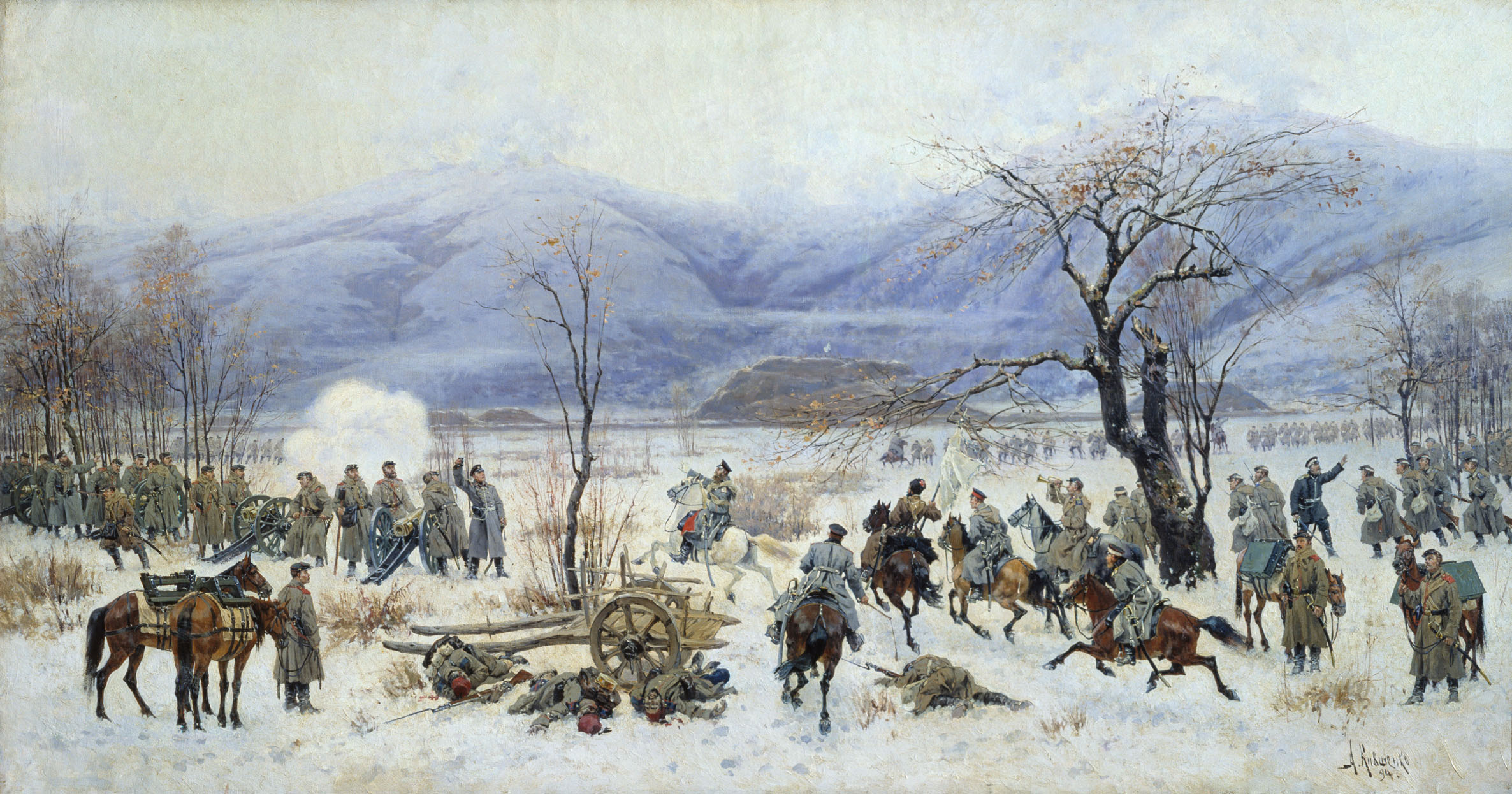 Кившенко. Сражение у Шипки-Шейново 28 декабря 1877 года. 1894