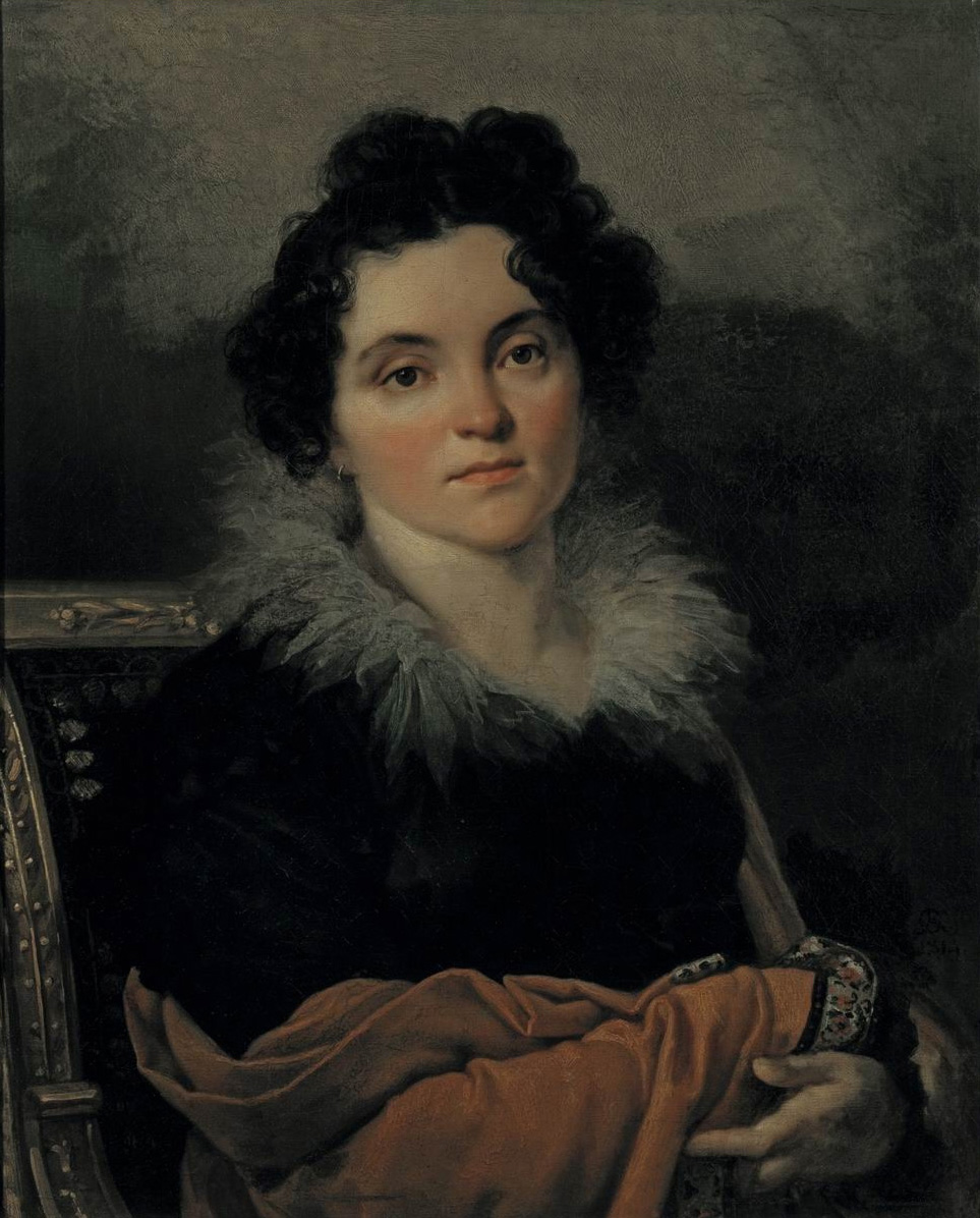 Кипренский. Портрет Д.Н. Хвостовой. 1814