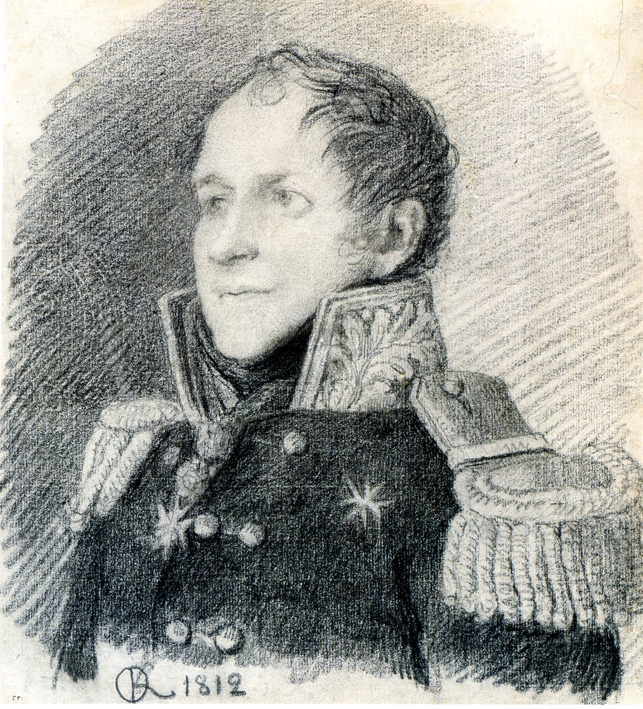 Кипренский. Портрет Е.Ф. Арбузова . 1812