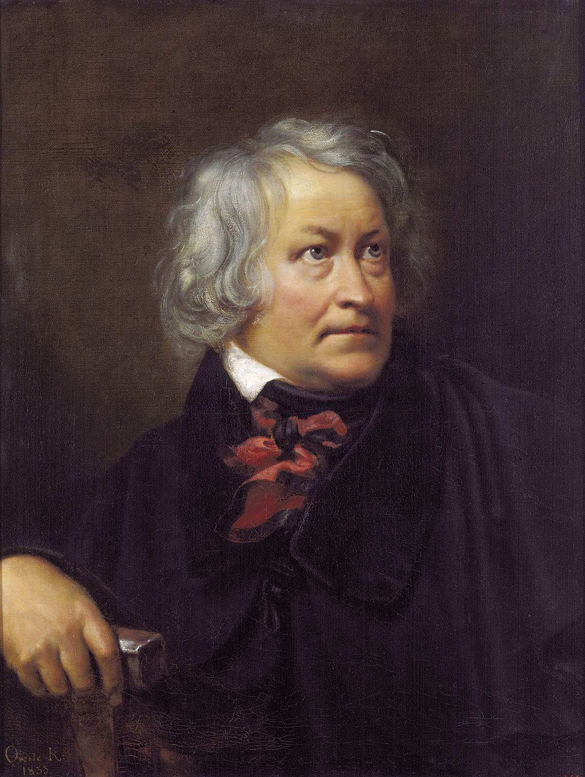 Кипренский. Портрет датского скульптора Бертеля Торвальдсена. 1833