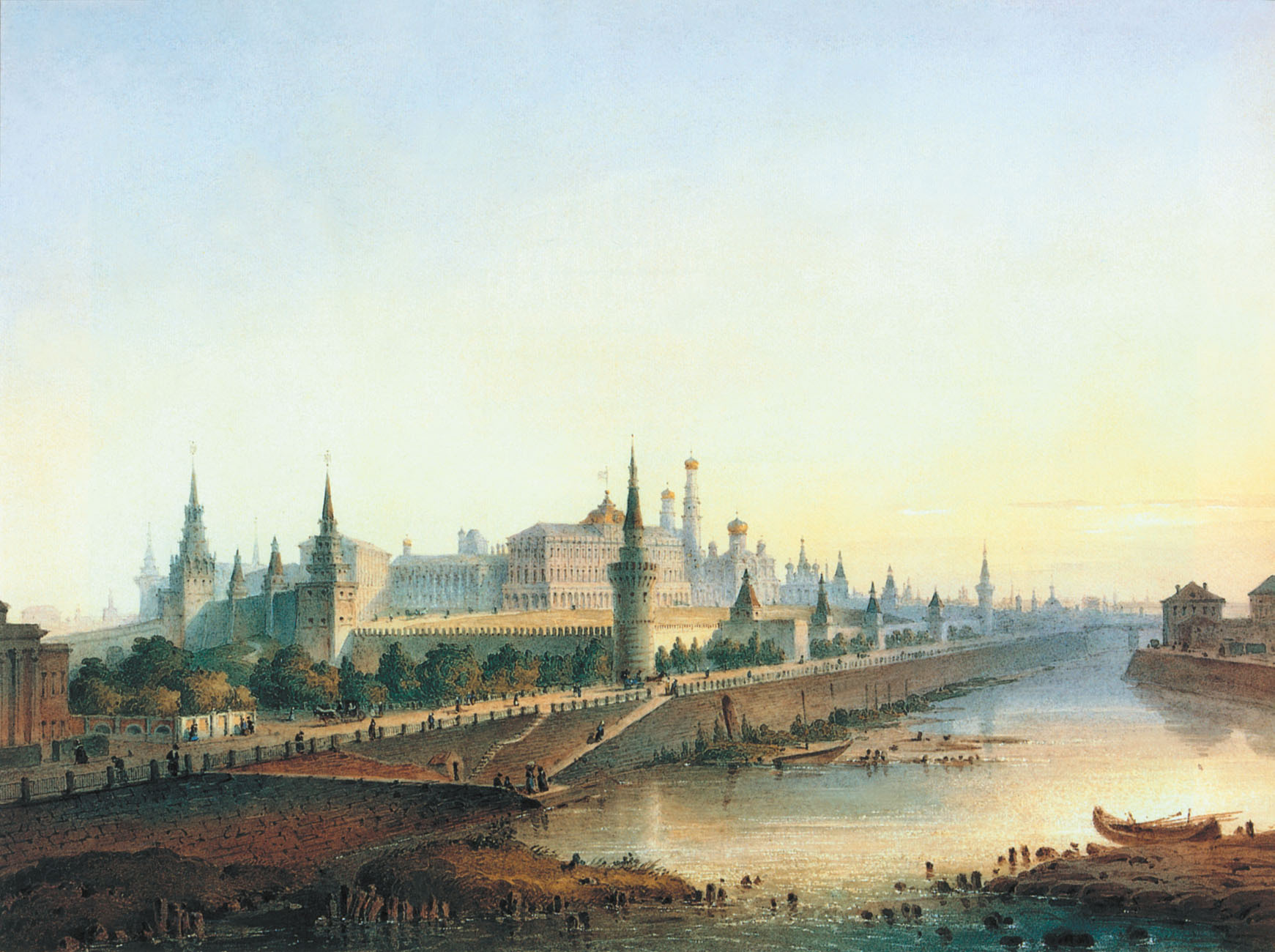 Вейс. Вид Кремля. 1852