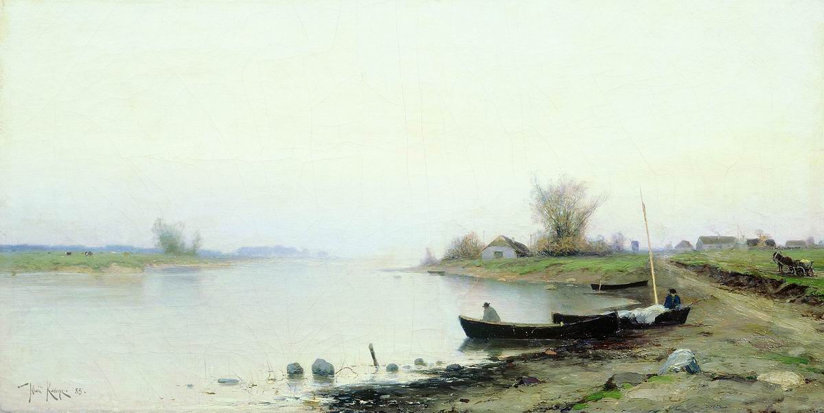 Клевер. У реки. 1885