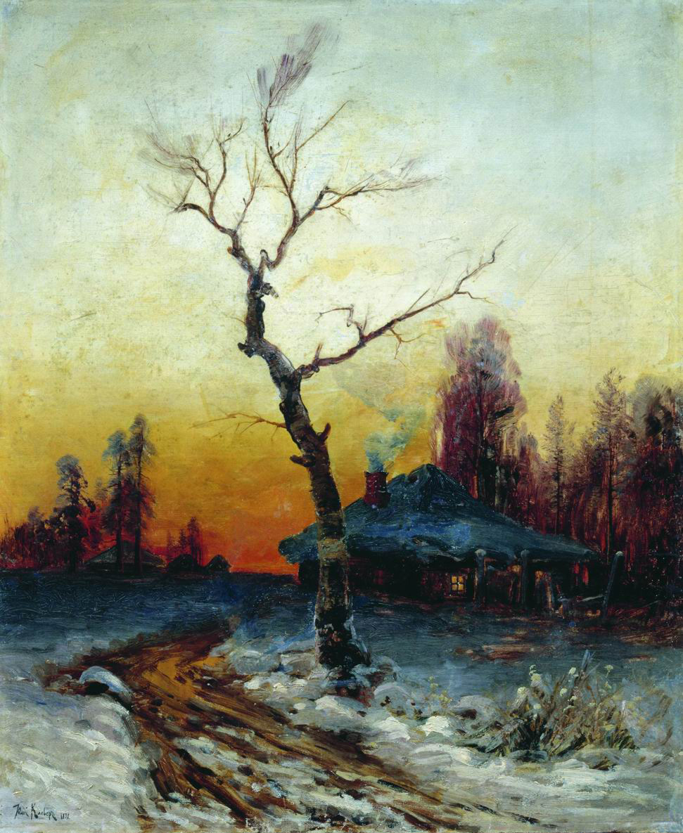 Клевер. Зимний вечер. 1898