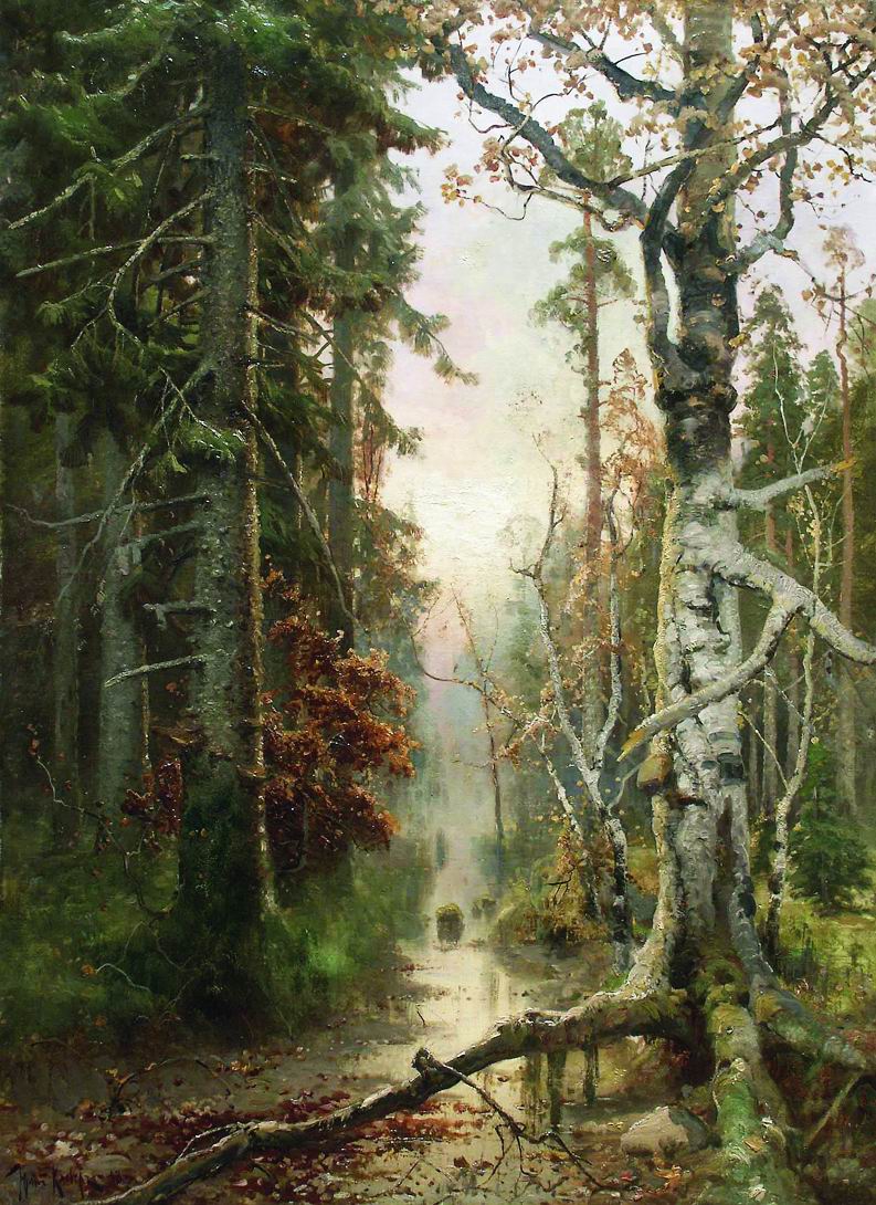 Клевер. Осень в лесу. 1898