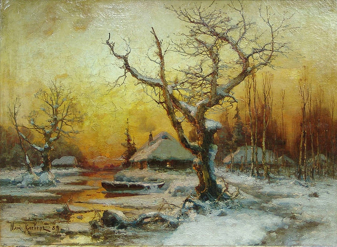 Клевер. Зимний пейзаж. 1889