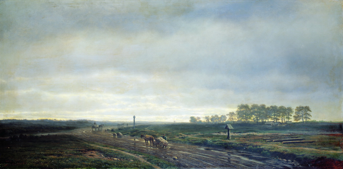 Клодт М.К.. Большая дорога осенью. 1863