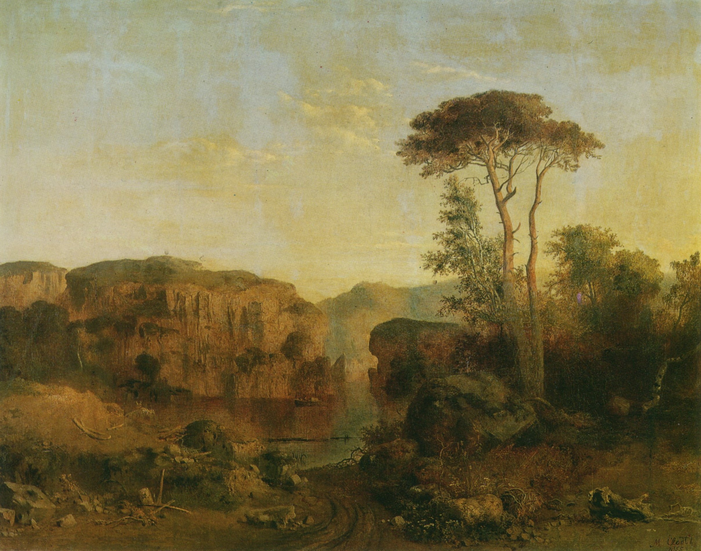 Клодт М.К.. Вид на острове Валааме. 1855