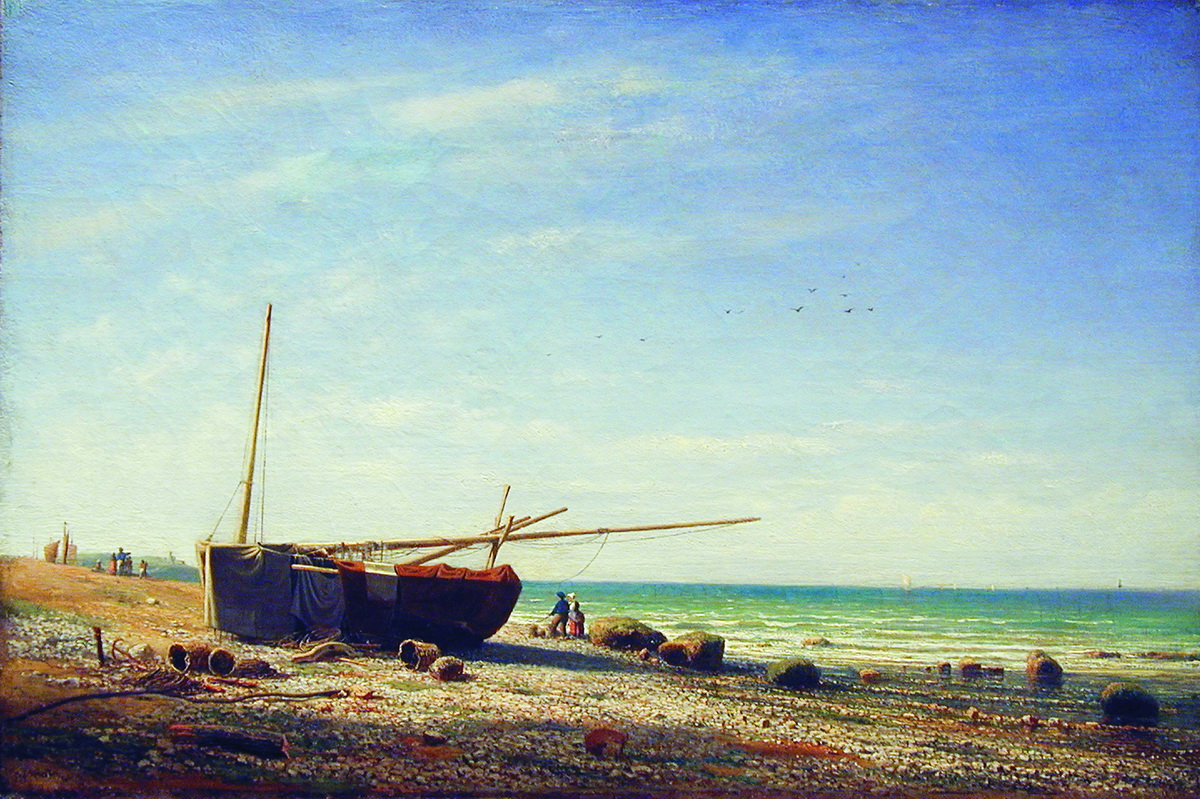 Клодт М.К.. Баркасы на берегу. 1859