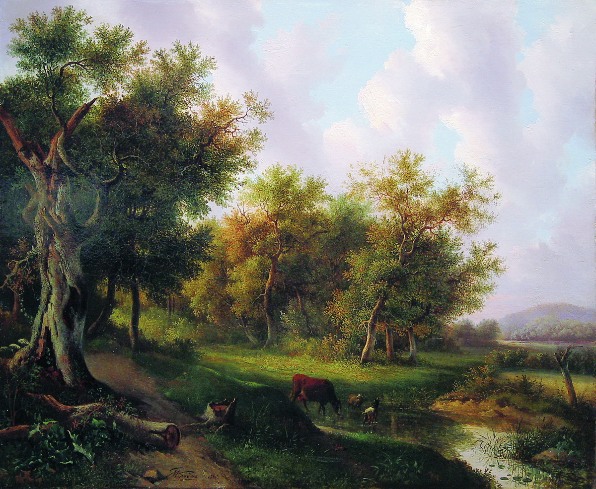 Клодт М.К.. Летний пейзаж. 1860