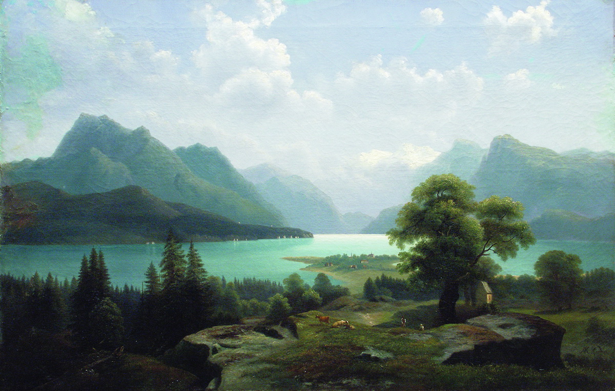 Клодт М.К.. Озеро в горах. 1861