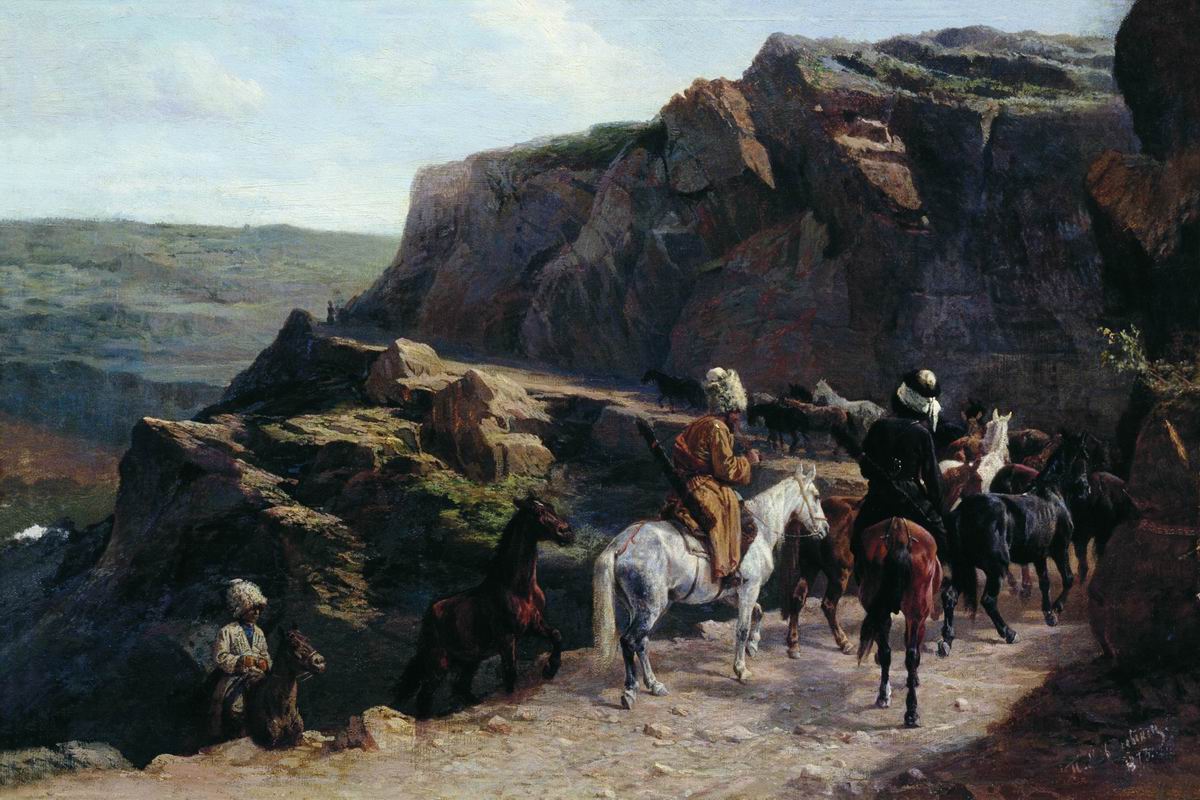 Ковалевский. Переход через перевал. 1873