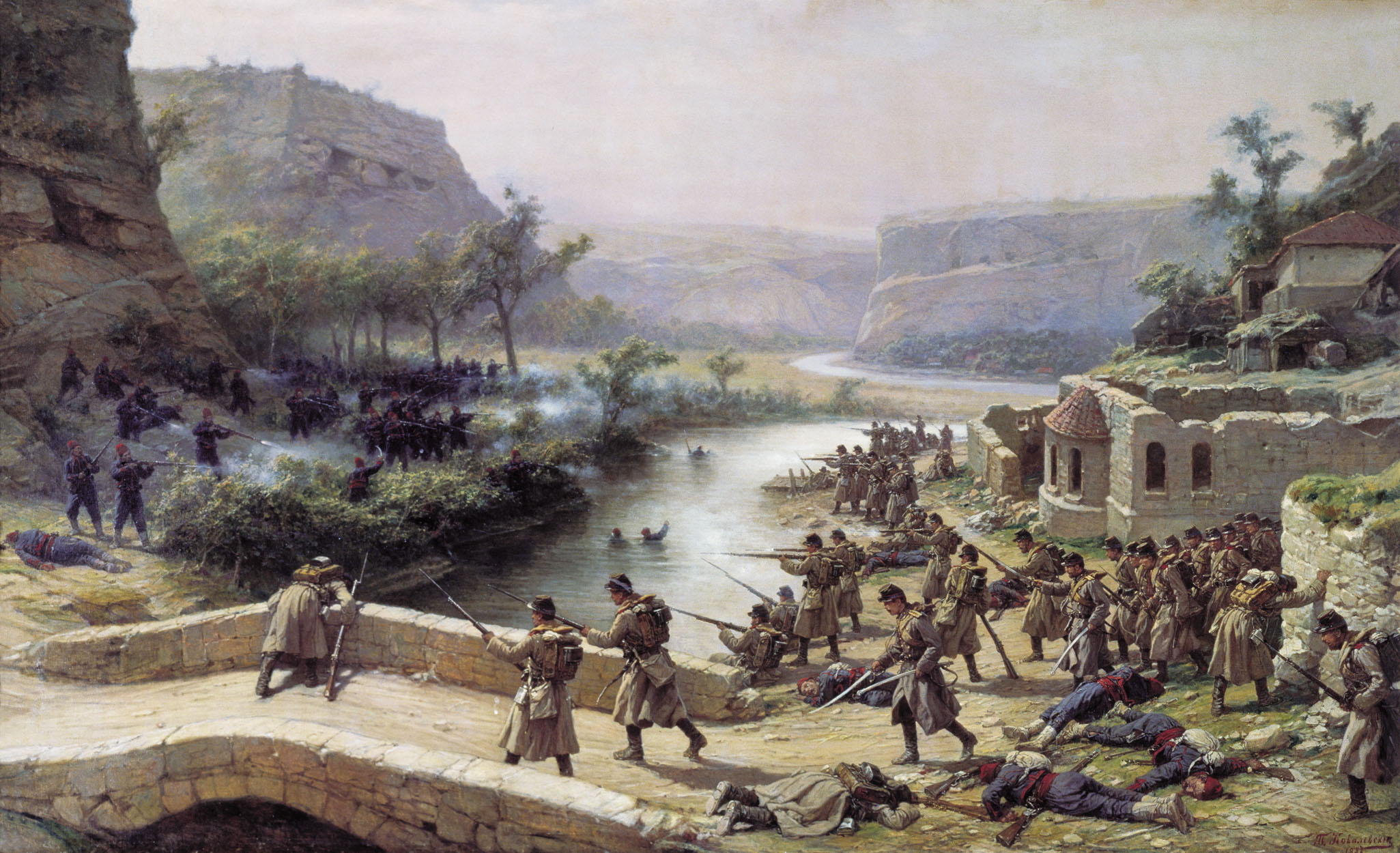 Ковалевский. Бой у Иваново-Чифлик 2 октября 1877 года. 1887