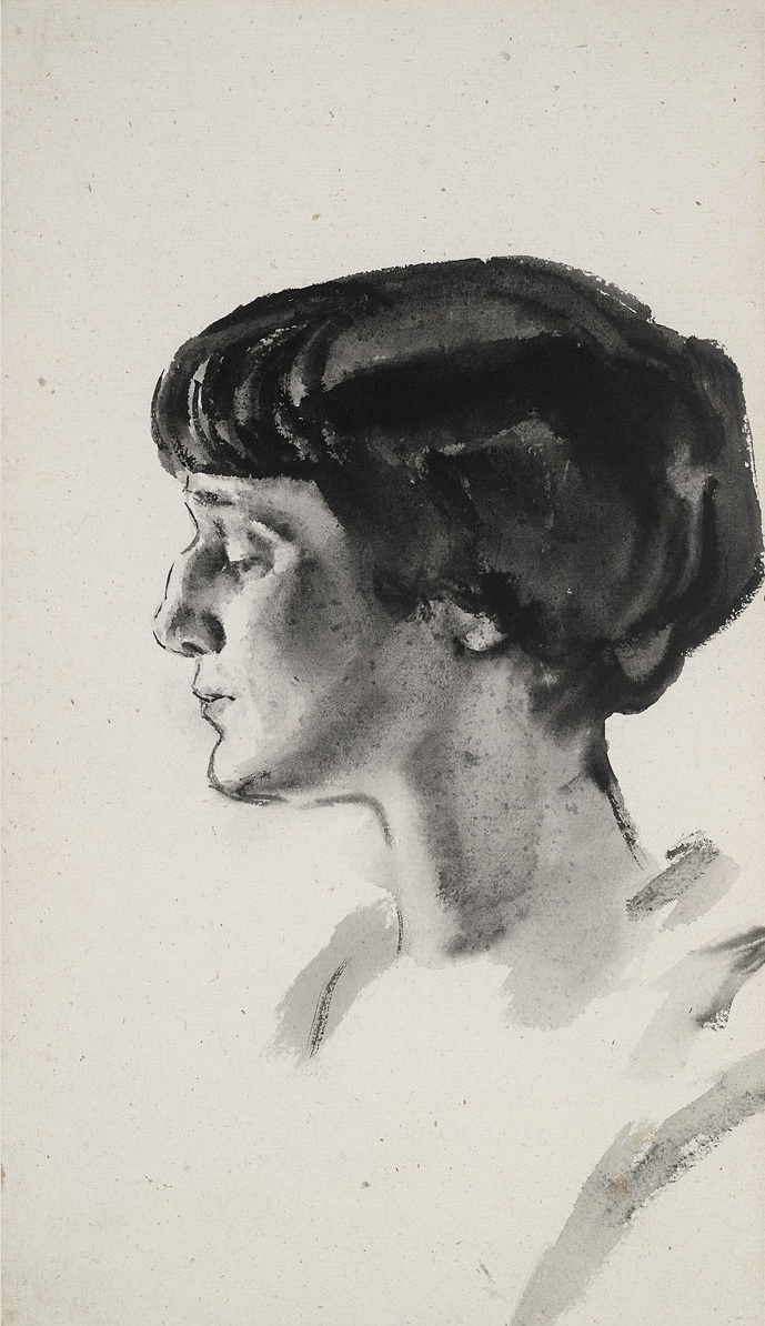 Тырса. Портрет Анны Ахматовой. 1928