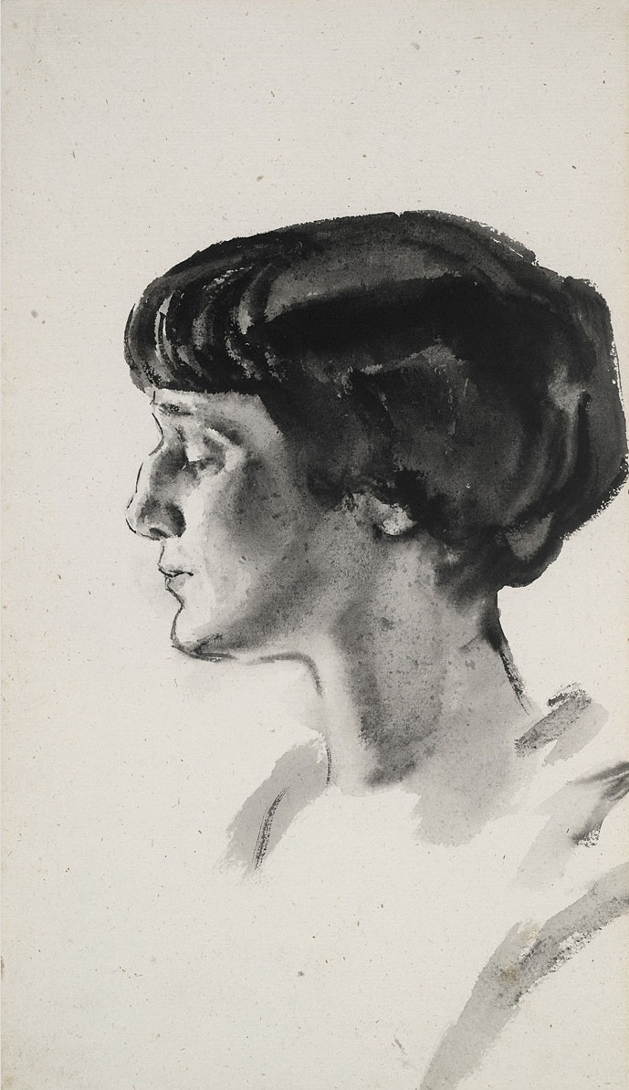 Тырса. Портрет Анны Ахматовой. 1928