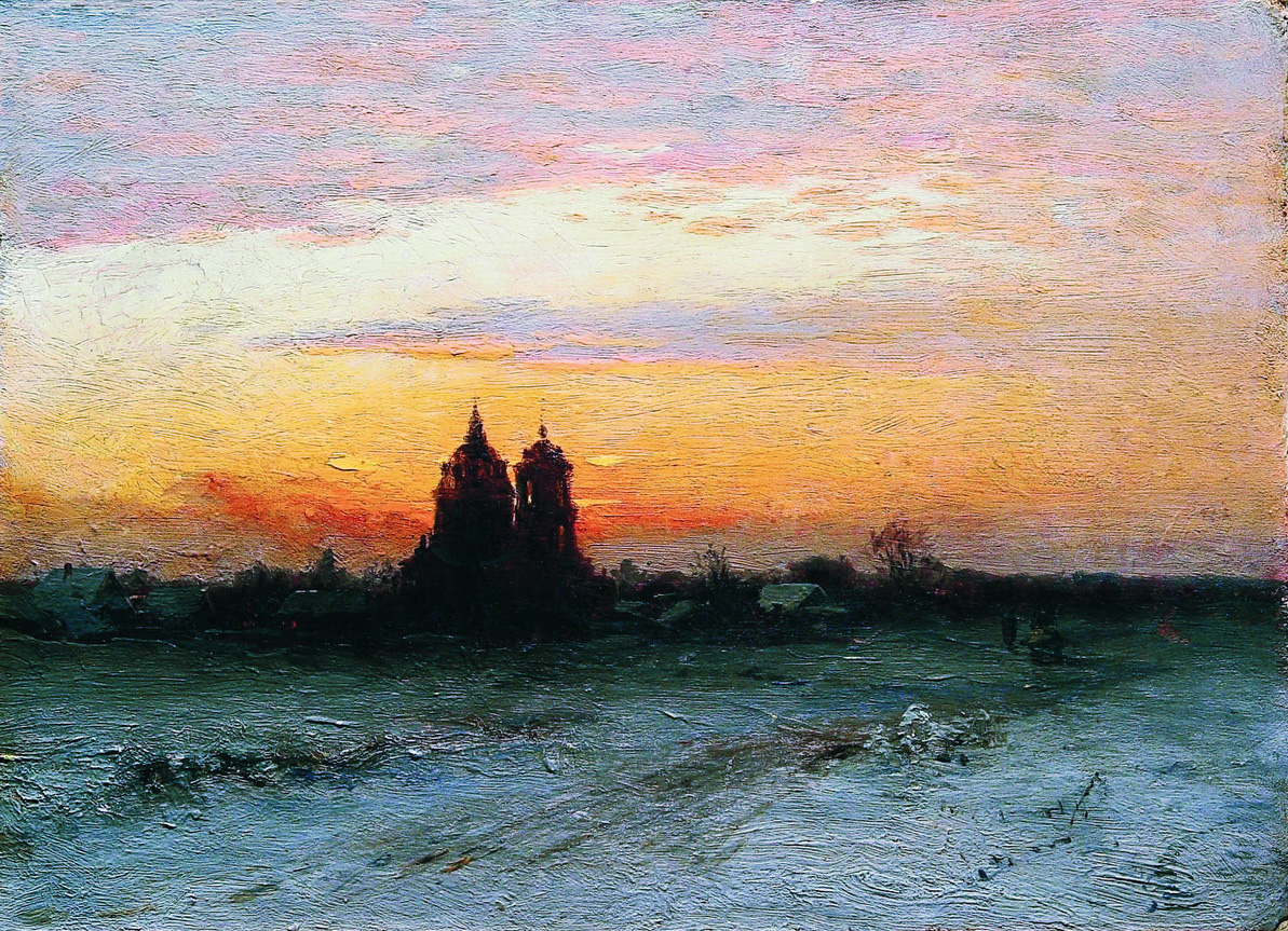 Кондратенко. Зимний пейзаж. 1890