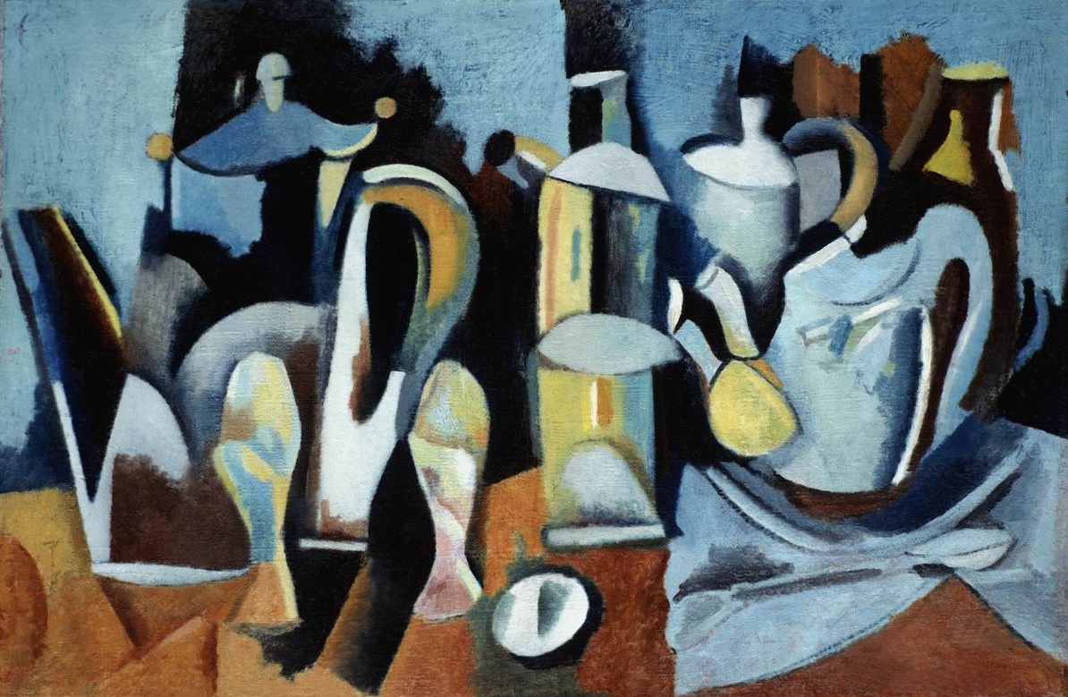Юдин Л.. Голубой натюрморт. 1930-е