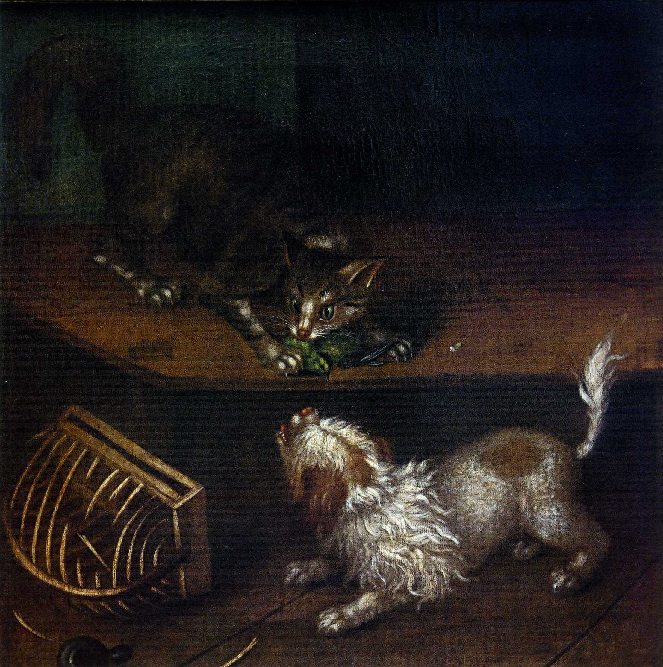 Гроот И.-Ф.. Кот и собака. 1789