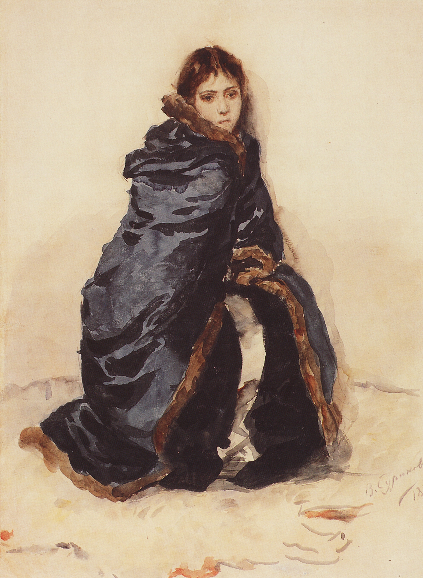 Суриков. Старшая дочь Меншикова. 1882