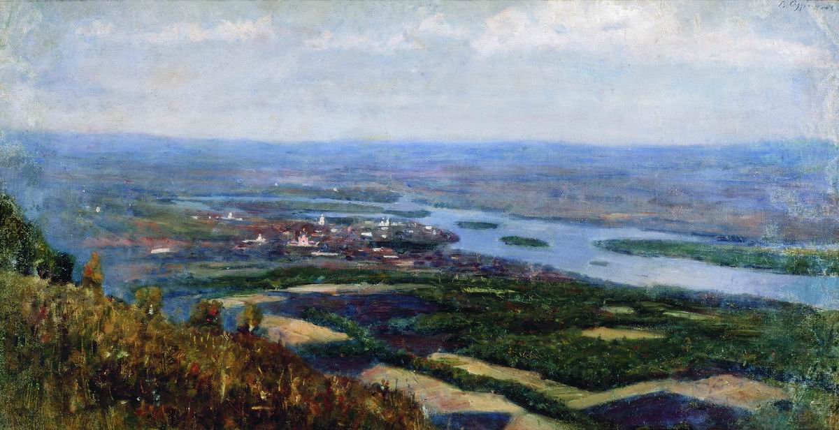 Суриков. Вид на Красноярск с сопки. 1890-е