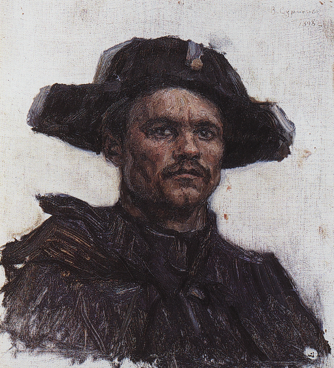 Суриков. Голова солдата-барабанщика. 1898