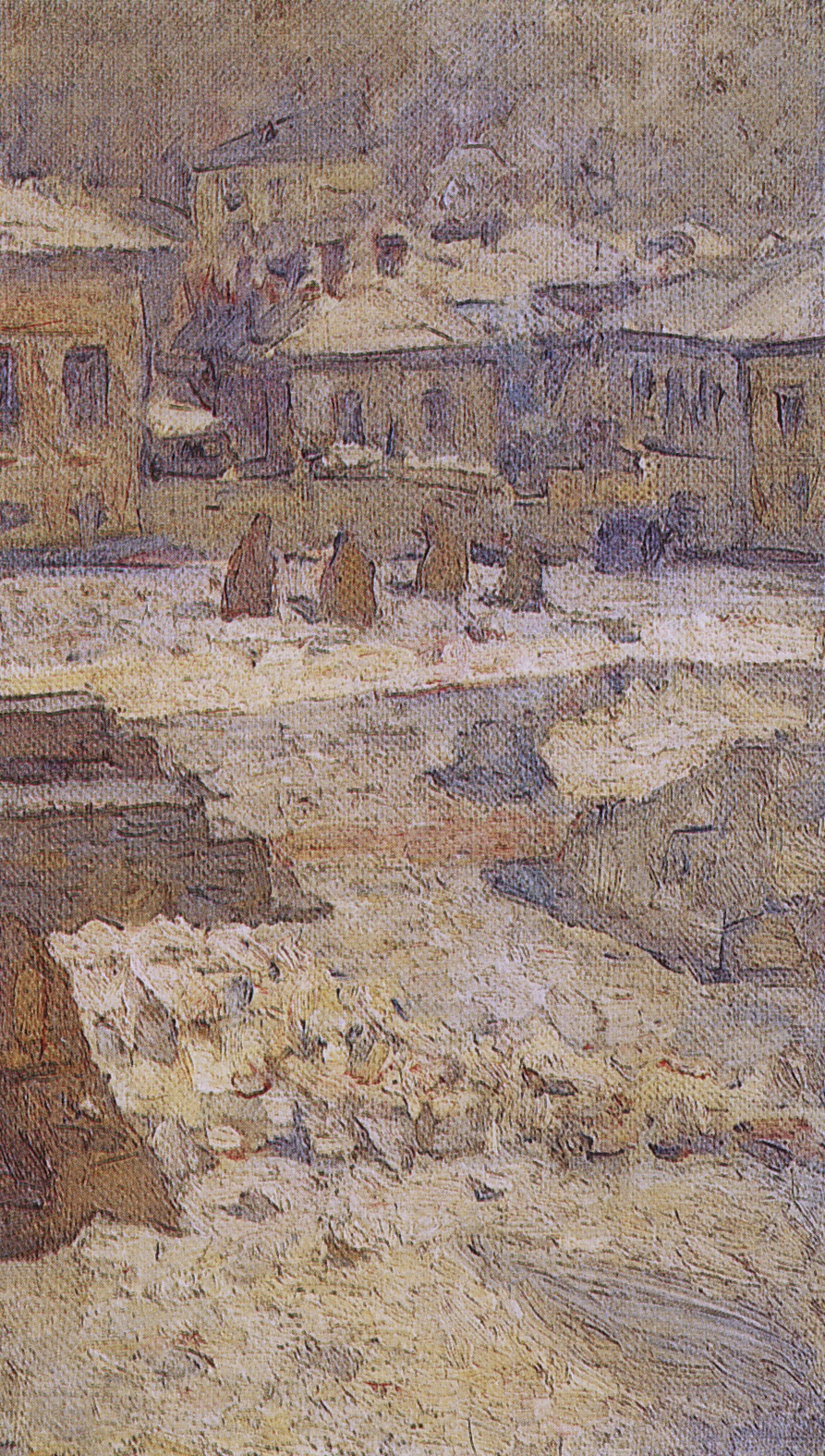 Суриков. Сквер перед Музеем изящных искусств в Москве. 1910-е