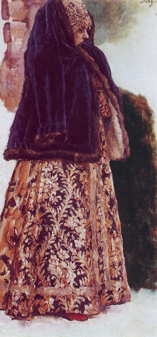 Суриков. Боярышня в фиолетовой душегрее. 1885-1886