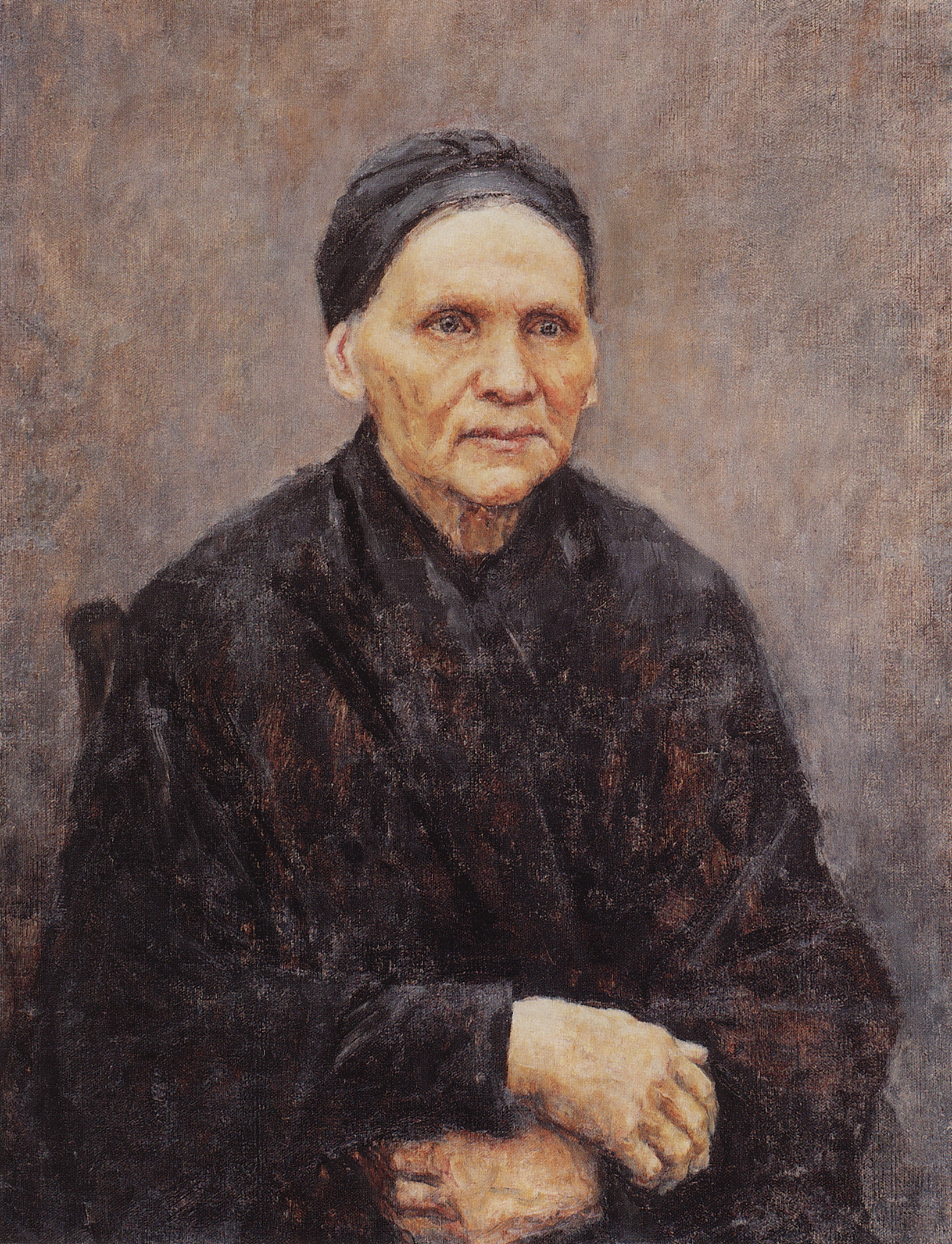 Суриков. Портрет П.Ф.Суриковой (матери художника). 1887