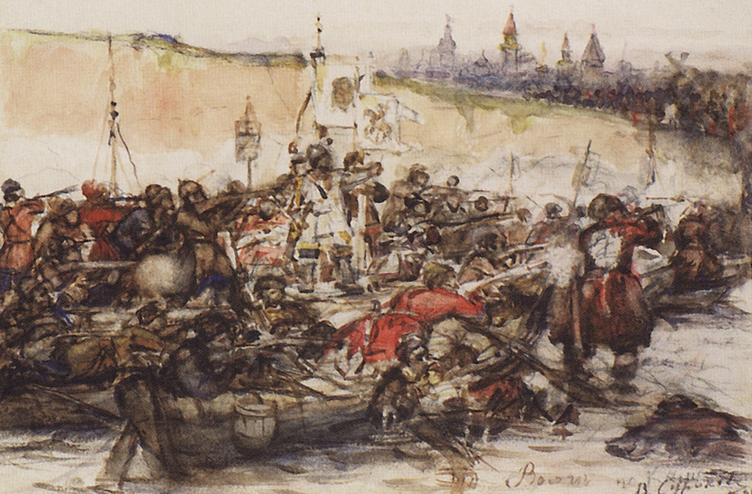 Суриков. Покорение Сибири Ермаком. 1891