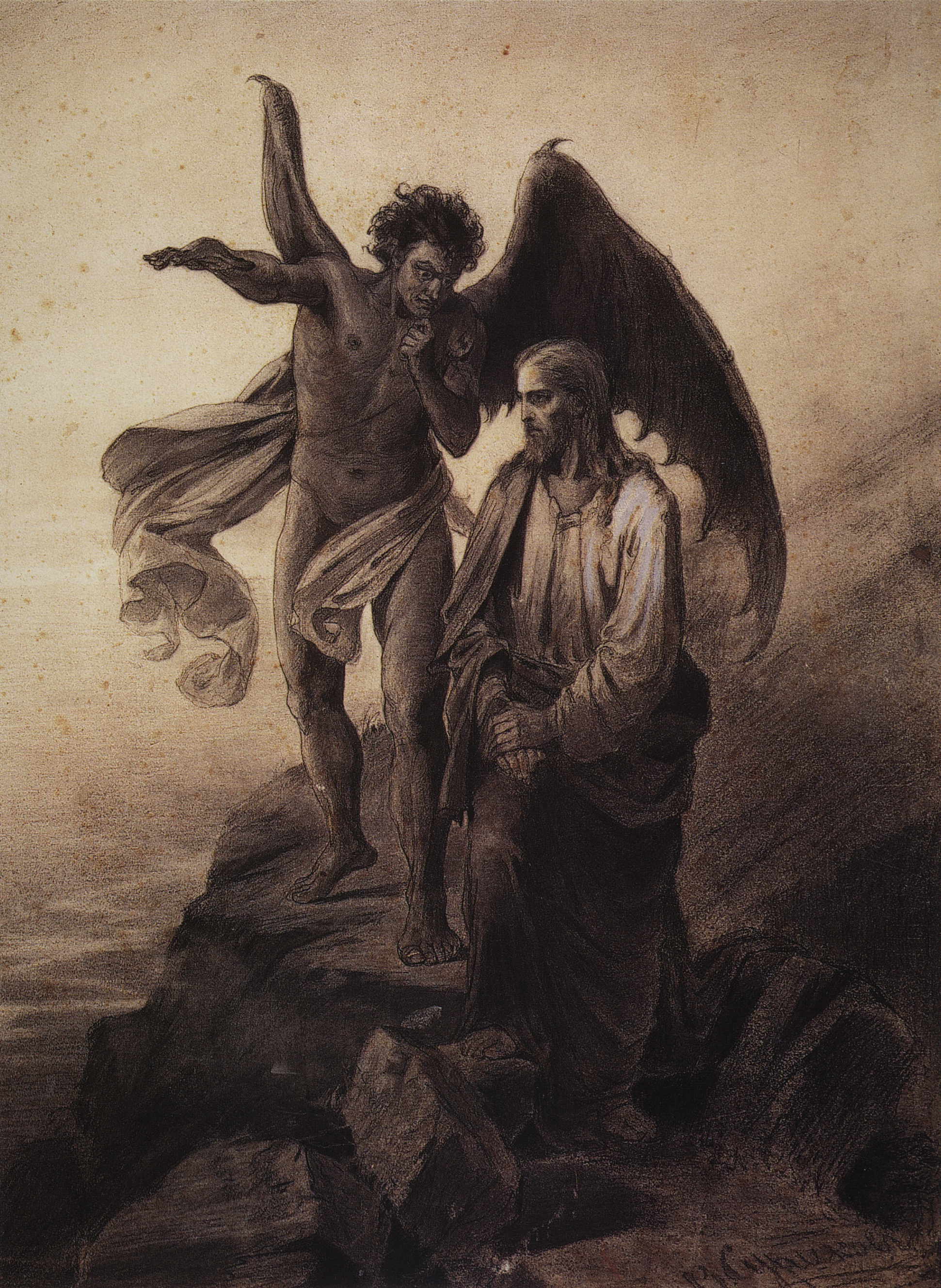 Суриков. Искушение Христа. 1872